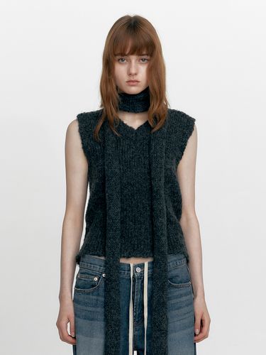 Bokashi Knit Vest, Black - STUDIO TABLE - Modalova