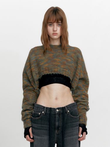 Bolero Cropped Knit Sweater - STUDIO TABLE - Modalova