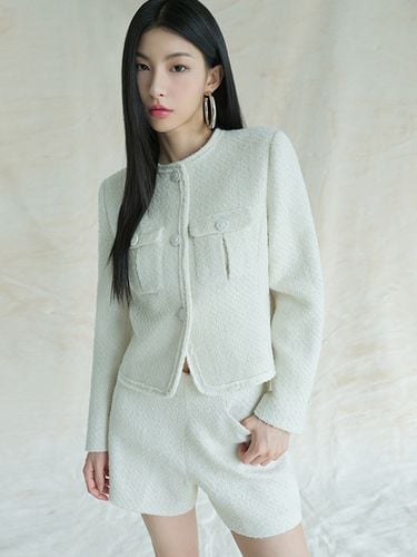 Sara Round Tweed Jacket - AVANDRESS - Modalova