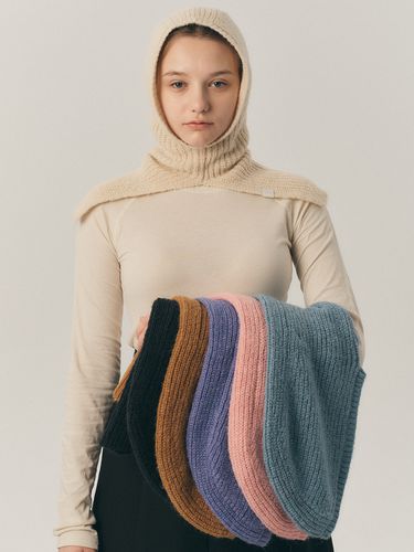 Cape Knit Balaclava_8 Colors - Marchen - Modalova