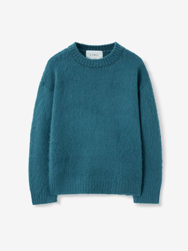 Brush Box Knit Top_Blue - V2 - Modalova