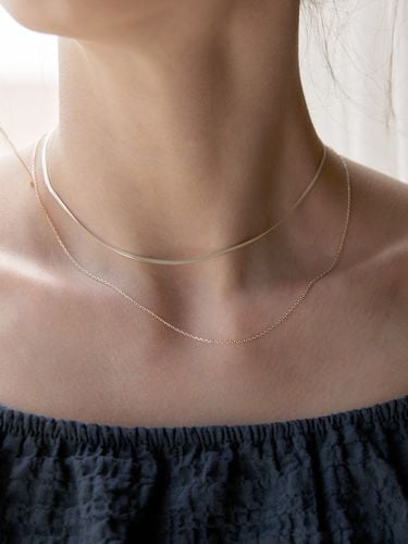 Silver925] Chain Layered Necklace - ROAJU - Modalova