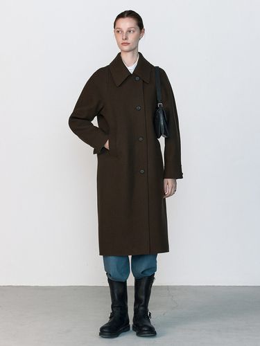 Handmade Slim Coat_Khaki - JOY GRYSON - Modalova