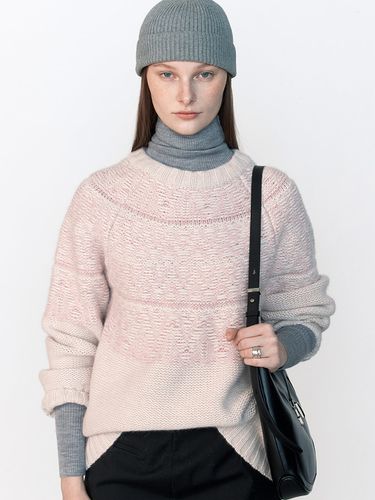 Jacquard Knit Pullover_Pink Multi - JOY GRYSON - Modalova