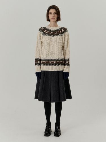 Nordic Cable Pullover Knit - REBOLD - Modalova