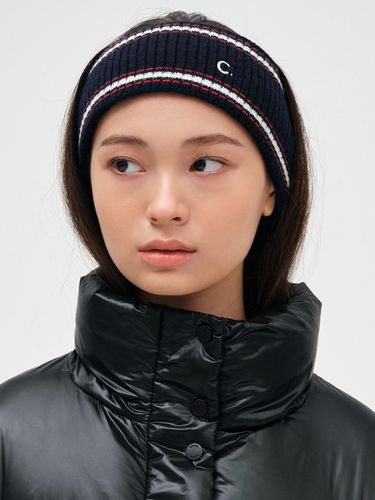 Wool Knit Hairband_Navy - CLOVE - Modalova