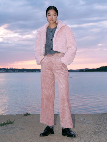 Allegro Fur Jacket _ Pink - ANGELO BIANCO - Modalova