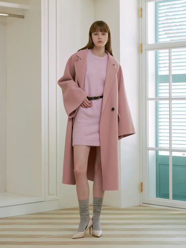 Hemish Handmade Coat _ Pink - ANGELO BIANCO - Modalova