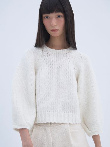 Wool Balloon Hand Sweater - THETIS - Modalova