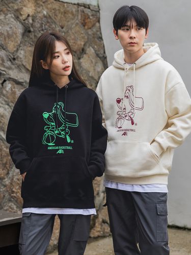 Basketball Hound Oversized Hoodie - alvinclo - Modalova