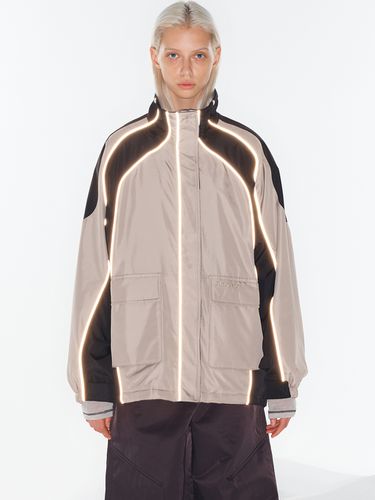 Color Block Mountain Jacket, Beige - OPEN YY - Modalova