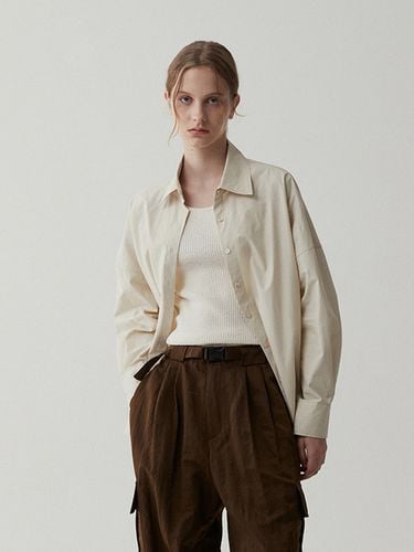 Basic Simple Shirt - Light Beige - ODER - Modalova