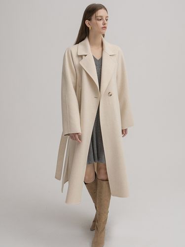 Wool Raglan Long Handmade Coat_6 Color - Atelier Nain - Modalova