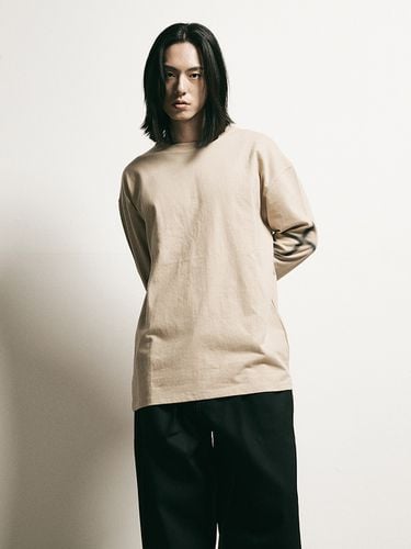 Cross F Long Sleeve T-shirt - Beige - FFEFF STUDIO - Modalova