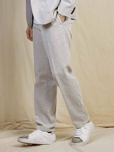 Corduroy R.C Fit Pants_Ecru - birbante - Modalova