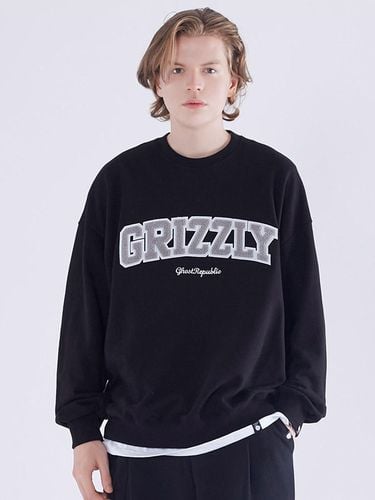 Oversized Grizzly Embroidery Sweatshirt _ 3 Colors - GHOST REPUBLIC - Modalova