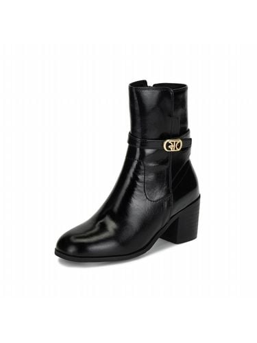 Symbol Ornament Black Ankle Boots - FORMEL CAMELE - Modalova