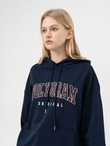 OG Logo Vintage Hoodie - Navy - POLYGRAM - Modalova