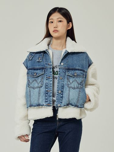 Shearling Denim Jacket - Wrangler - Modalova