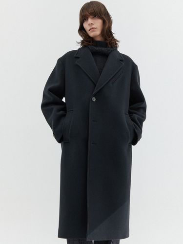 Bold Tailored Maxi Coat _ Dark Grey - evener - Modalova