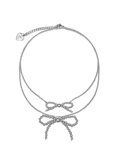 Beads Surgical Ribbon Necklace - VVV - Modalova