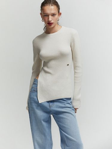 Cashmere Blend Side Slit Pull Over - L’H.A.S - Modalova