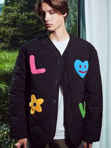 Love Quilted Jacket - Black - MISTERCHILD - Modalova