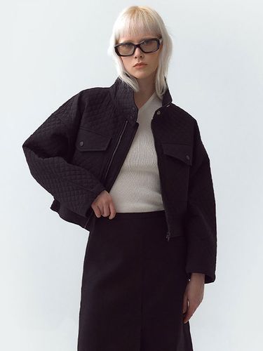 Quilting Cropped Jacket_Black - MAGJAY - Modalova