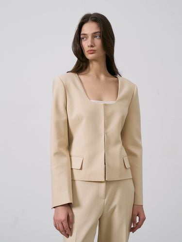 U Neckline Jacket - RENEJ - Modalova