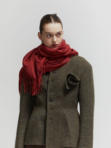 Virgin Wool Scarf_Red - L’H.A.S - Modalova