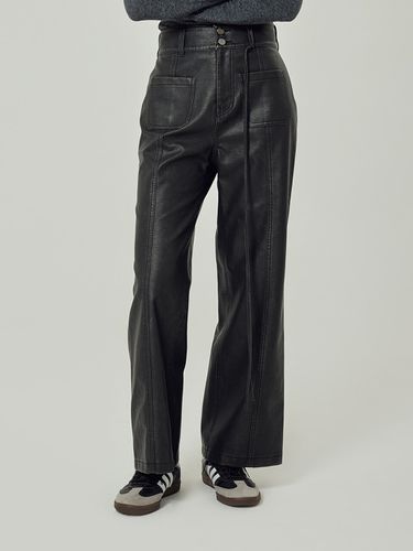 Women Eco-leather Pants [Black] - Wrangler - Modalova