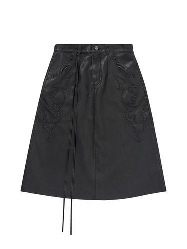 Women Eco-leather Skirt [Black] - Wrangler - Modalova