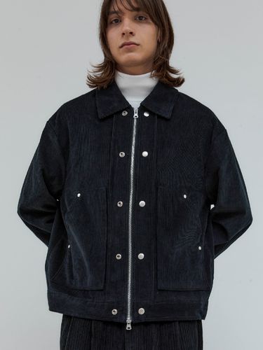 Double-Closure Washed Corduroy Jacket - Trip LE Sens - Modalova