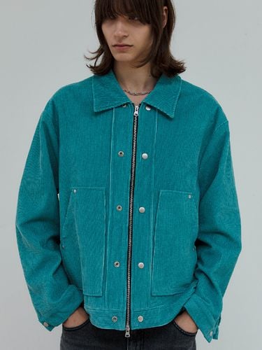 Double-Closure Washed Corduroy Jacket - Trip LE Sens - Modalova