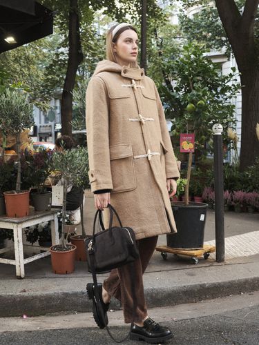 Wool Hooded Duffle Coat_Beige - ANOETIC - Modalova