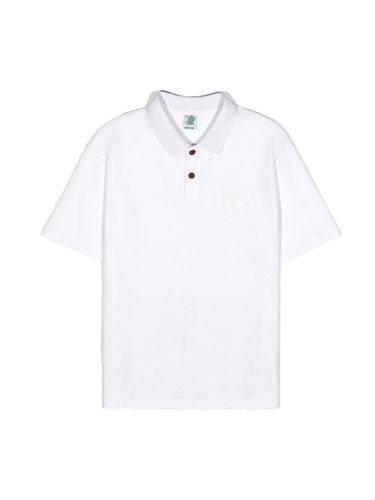 Clover Embroidery Tree Button Polo Shirt () - IOEDLE - Modalova