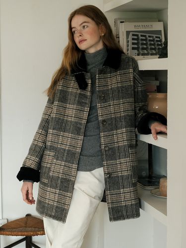 Cest_Plaid Tweed Wool Coat - Cest Moidew - Modalova