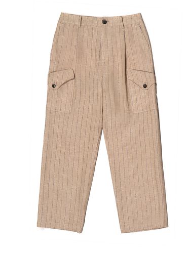 Linen Pocket Point Stripe Cargo Pants () - IOEDLE - Modalova