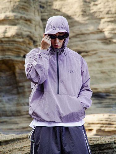 Divide Wind Anorak [Indigo Pink] - PLAYIAN - Modalova