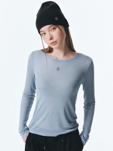 Wool Tencel Round Neck T-shirt - CITYBREEZE - Modalova