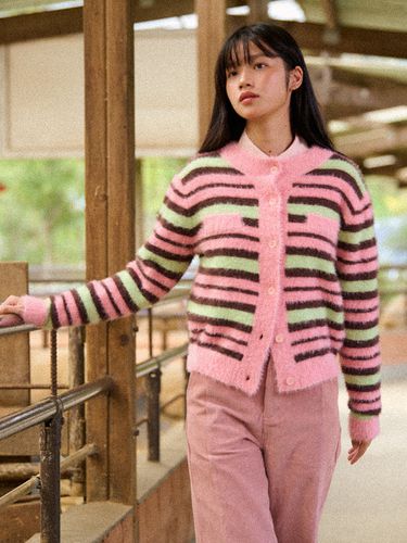 Stripe Mohiar Cardigan - VITALSIGN - Modalova