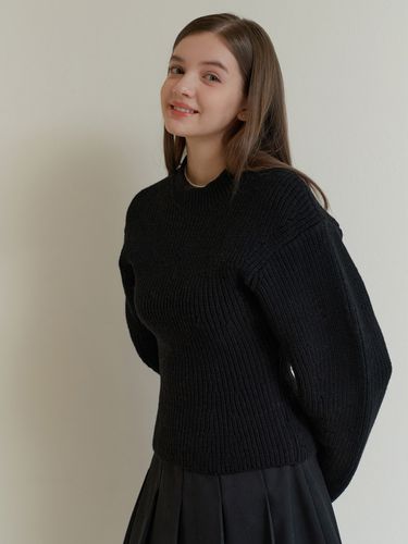 Peony Volume Knit - Black - RE_L - Modalova