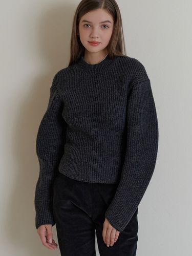 Peony Volume Knit - Charcoal - RE_L - Modalova