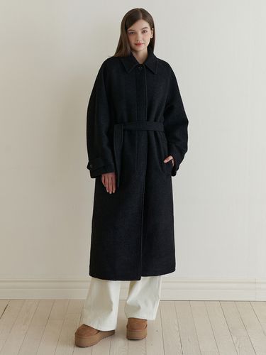 Wintry Boucle Coat - Black - RE_L - Modalova