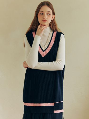 Line Point Vest Dress - ZEROSTREET - Modalova