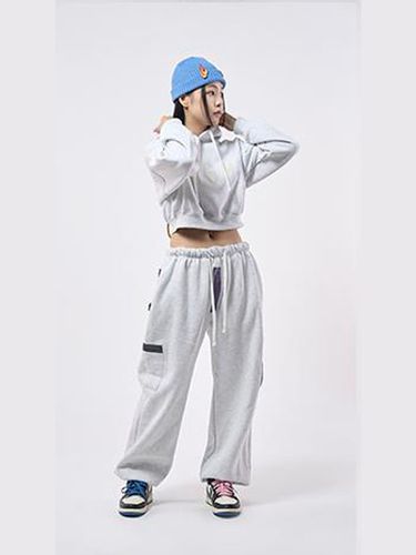 STGM Cropped Hoodie - White Melange - STIGMA - Modalova