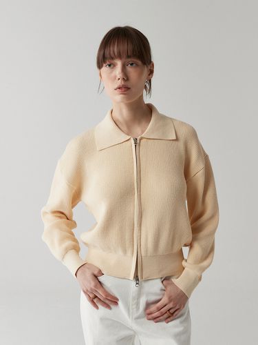 Color Matching Collar Zip-Up _ - ODER - Modalova