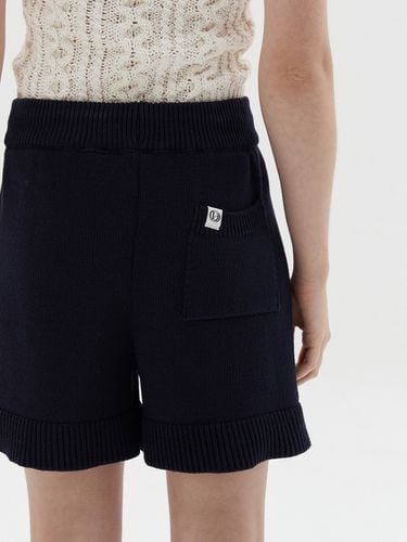 Cotton Plain Shorts-Navy - ODER - Modalova