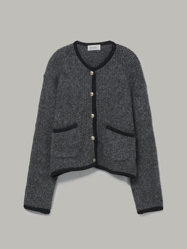 Hair Cardigan_Charcoal - REBOLD - Modalova