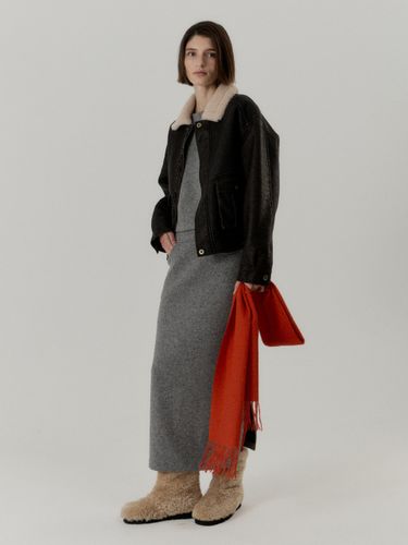 Wool Maxi Skirt_Melange - REBOLD - Modalova